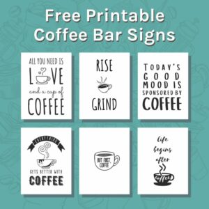 Read more about the article Free Printable Coffee Bar Signs Fridge Magnets 2025: Tested & Reviewed Stylish Decor