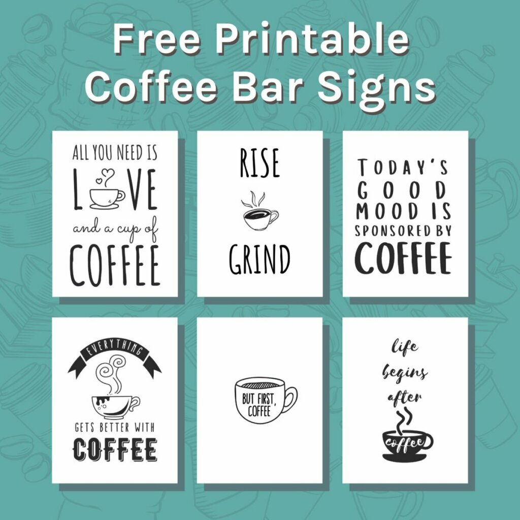 You are currently viewing Free Printable Coffee Bar Signs Fridge Magnets 2025: Tested & Reviewed Stylish Decor